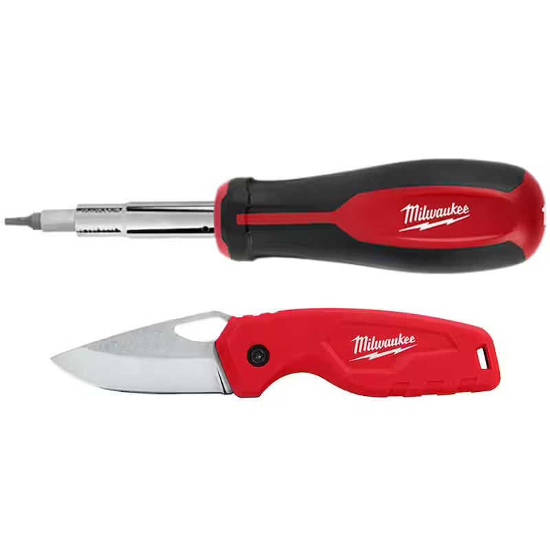 11-in-1 Multi-Tip Screwdriver with Folding Knife X656