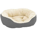 Gray Plush Bed N285