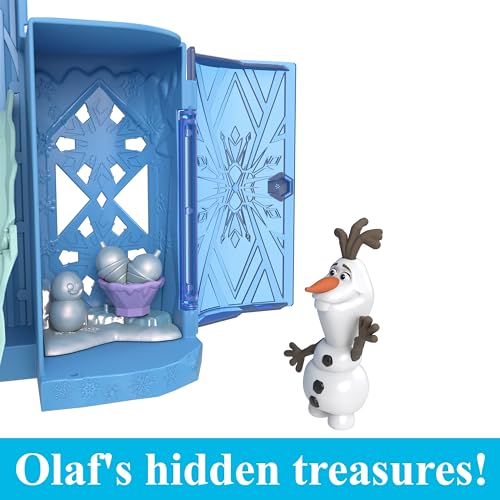 Storytime Stackers Elsa Ice Palace Stackable Castle Doll House with Small Doll & 8 Pieces U326939