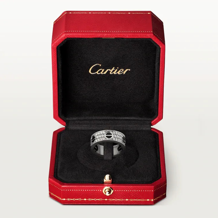 Ceramic Diamond-Paved Ring C401
