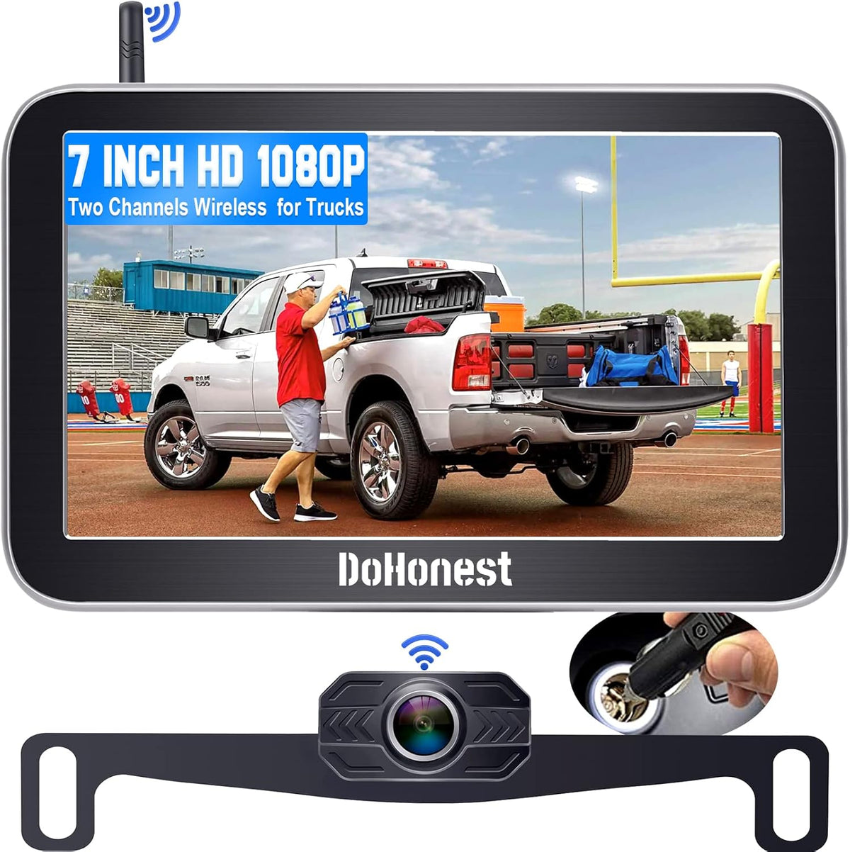 Wireless HD 1080P Backup Camera with 7 Inch Monitor Y350260