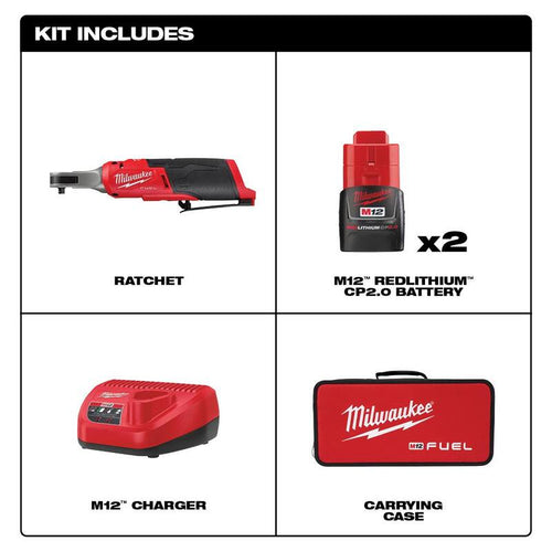 12V Lithium-Ion Brushless Cordless 1/4 in. Ratchet Kit C31033