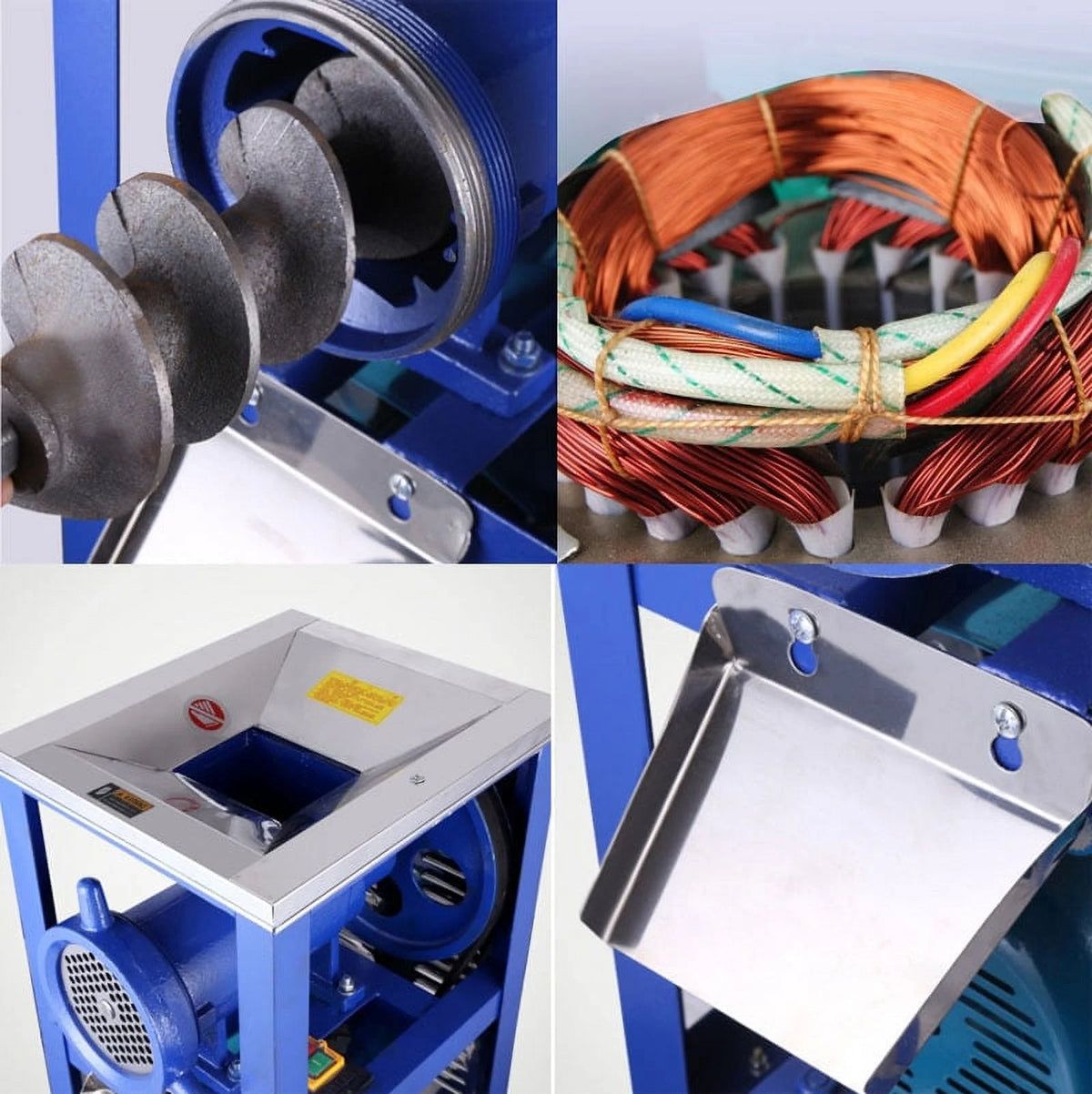 Electric Bone Crusher Ground Meat Crushing Feed Food Seasoning 220V 3KW G58933