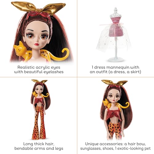 Fashion Doll with Outfit, Accessories, Skateboard & Designer Set X221