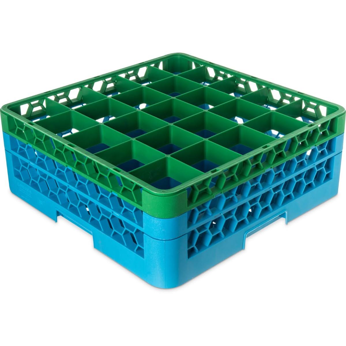 25 Compartments Dishwasher Glass Rack with 2 Color Coded Extenders Y288903