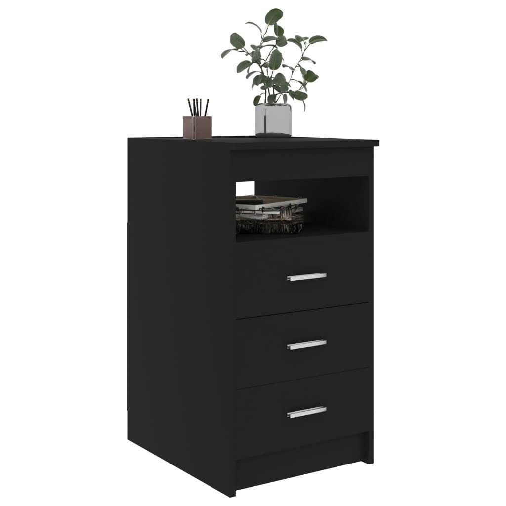 Concrete Gray Chipboard Drawer Cabinet L45917
