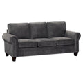 Dark Gray Microfiber Sofa A648466