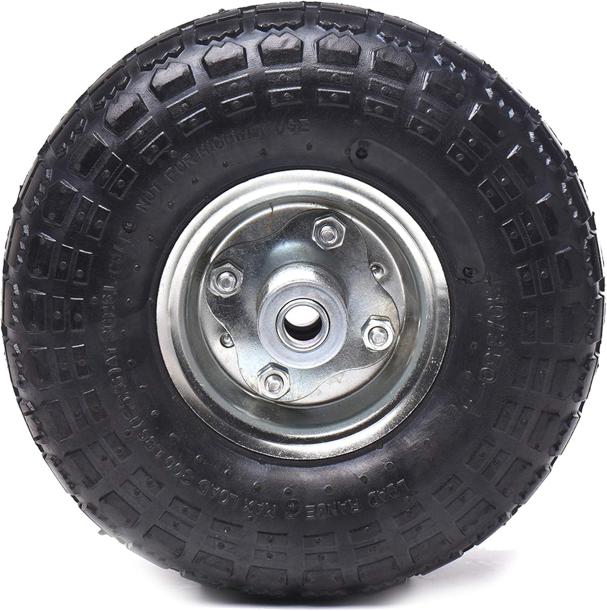 (4 Pack) 4.10/3.50-4 Replacement Tire and Wheel with 10 Inner Tube C6999