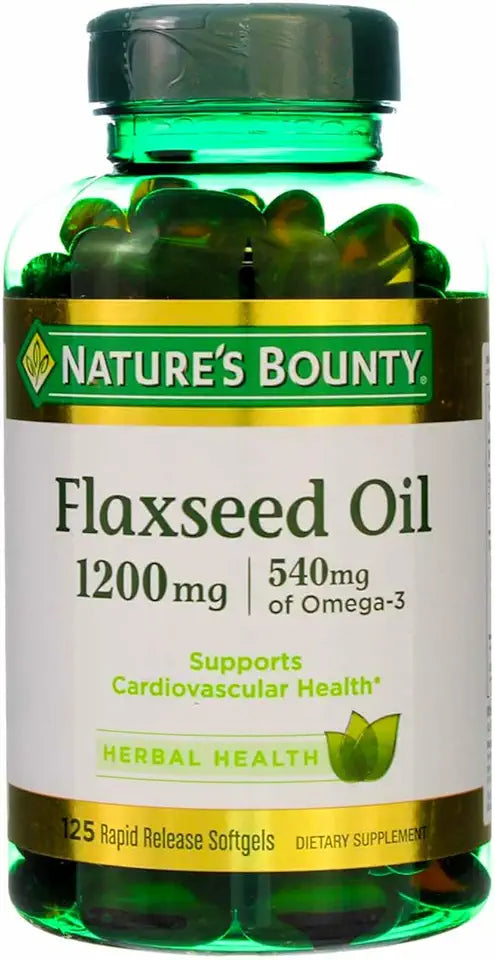 Flaxseed Oil 1200 mg Softgels 125 Count Pack of 2 I4448
