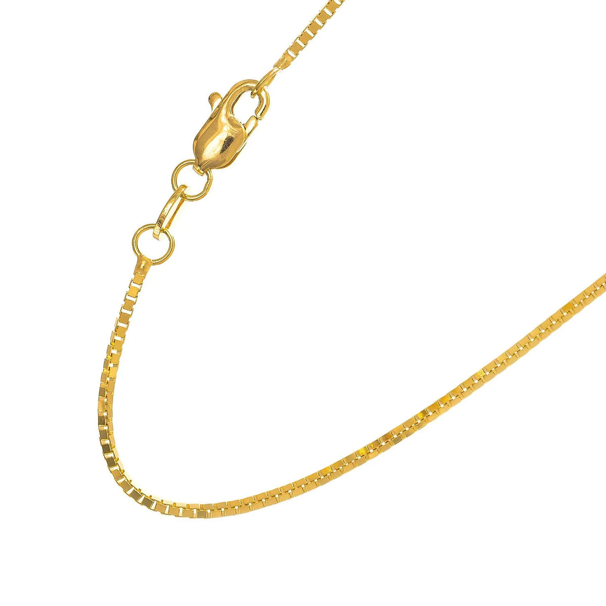 14kt Yellow Gold Box Chain with Lobster Clasp O30369