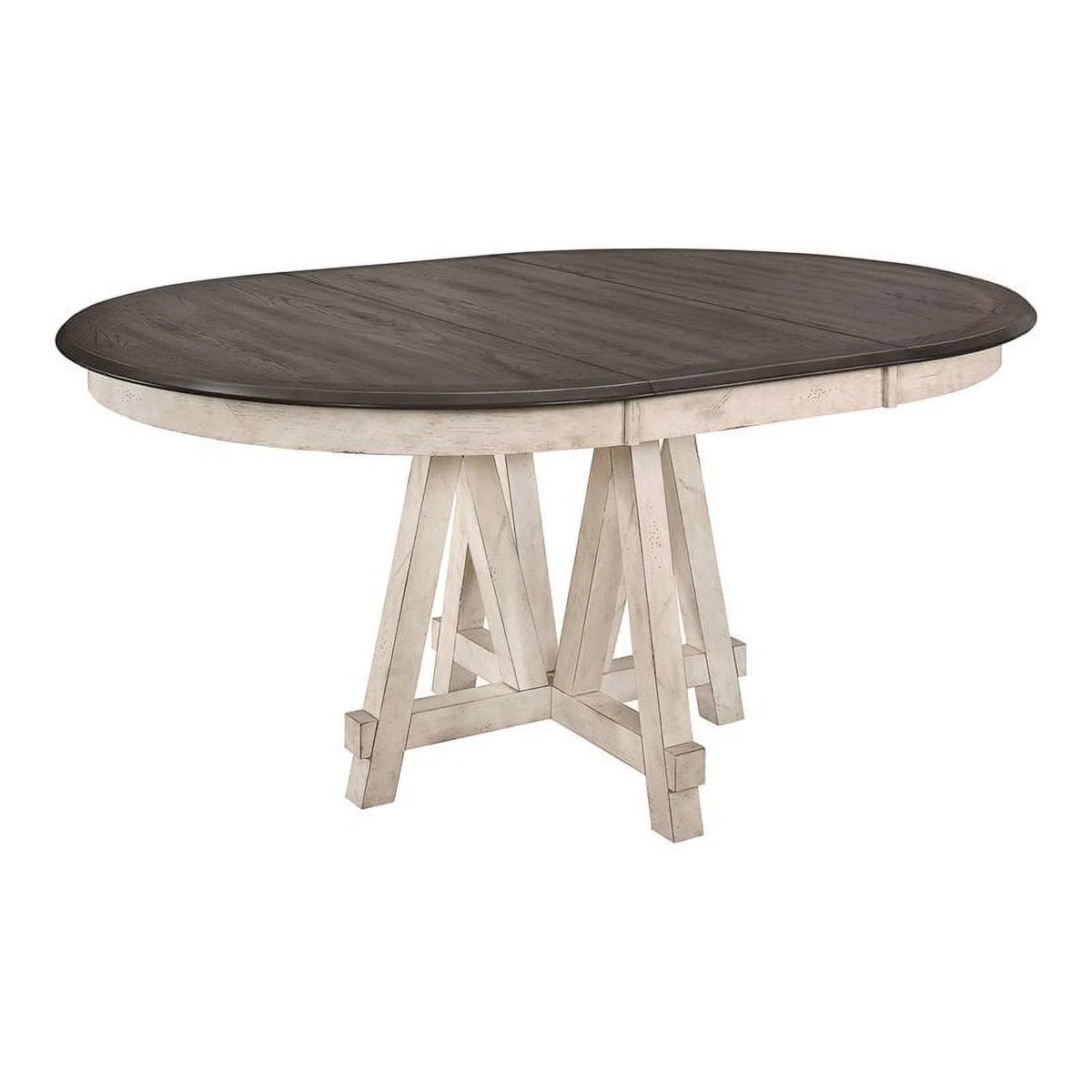 66" Round Farmhouse Wood Dining Table R193432