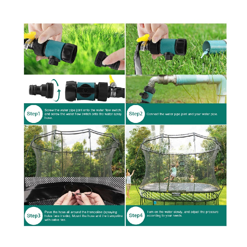 49ft Trampoline Sprinkler Outdoor Water Toy G616884