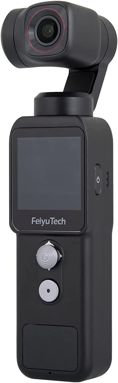 4K Action Camera with 3-Axis Gimbal, 130° View, Magnetic Body, 4x Zoom, 512G Card Slot, Pack of 2 T1538