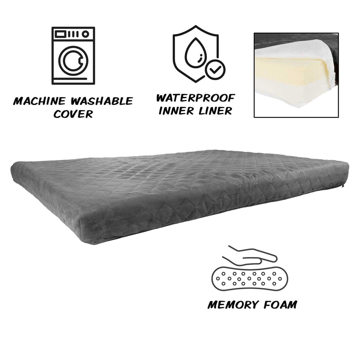 Waterproof Indoor/Outdoor Memory Foam Pet Bed T706