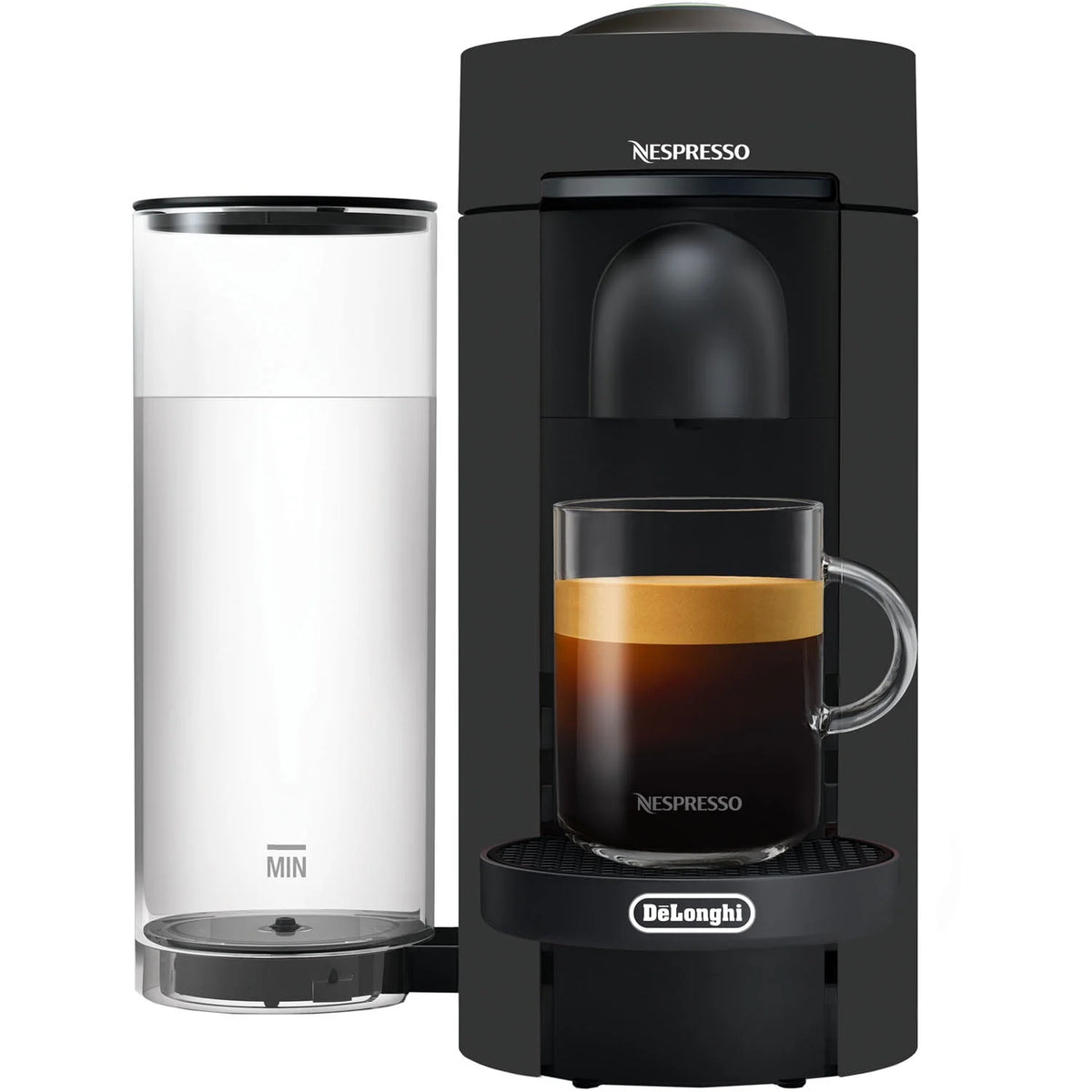Black Matte Coffee and Espresso Machine Q928
