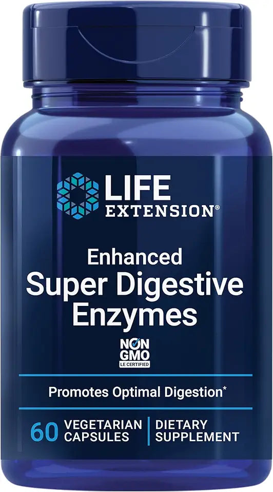 60 Capsules Vegetarian Digestive Enzymes E4343