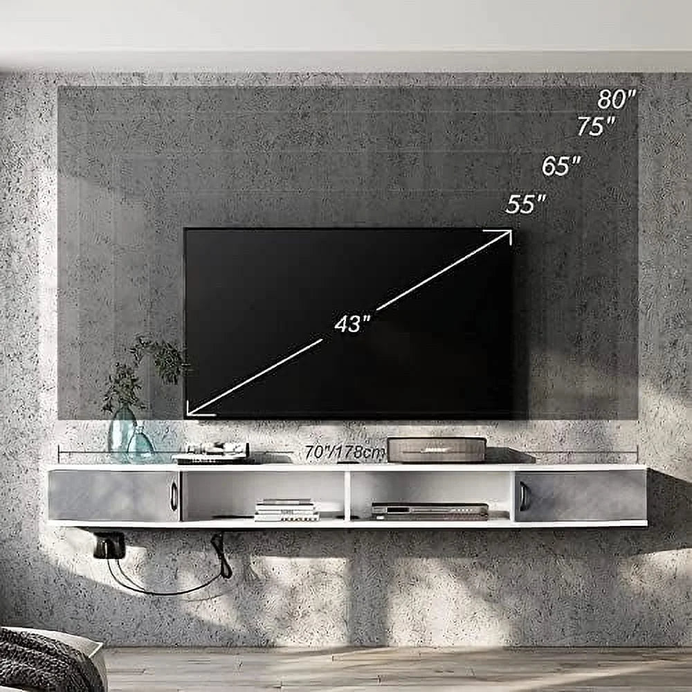 Floating TV Stand with Cabinet K9699