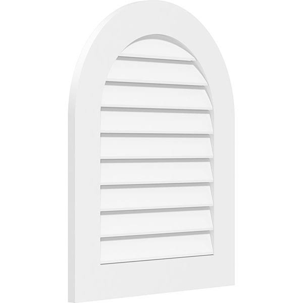 Round Top Surface Mount PVC Gable Vent E139906