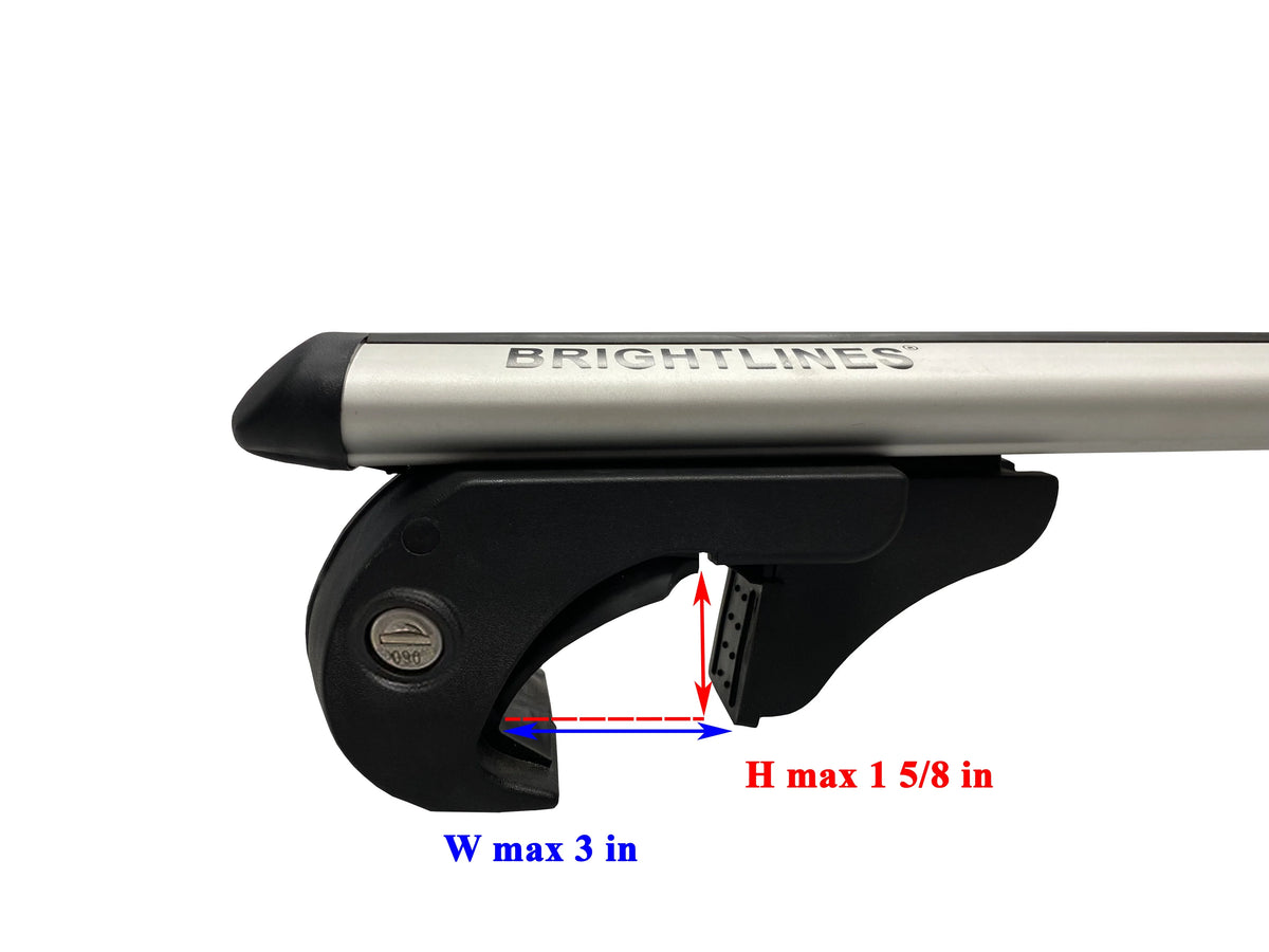 Roof Rack Crossbars Compatible with Subaru Forester 2009-2022 N1188