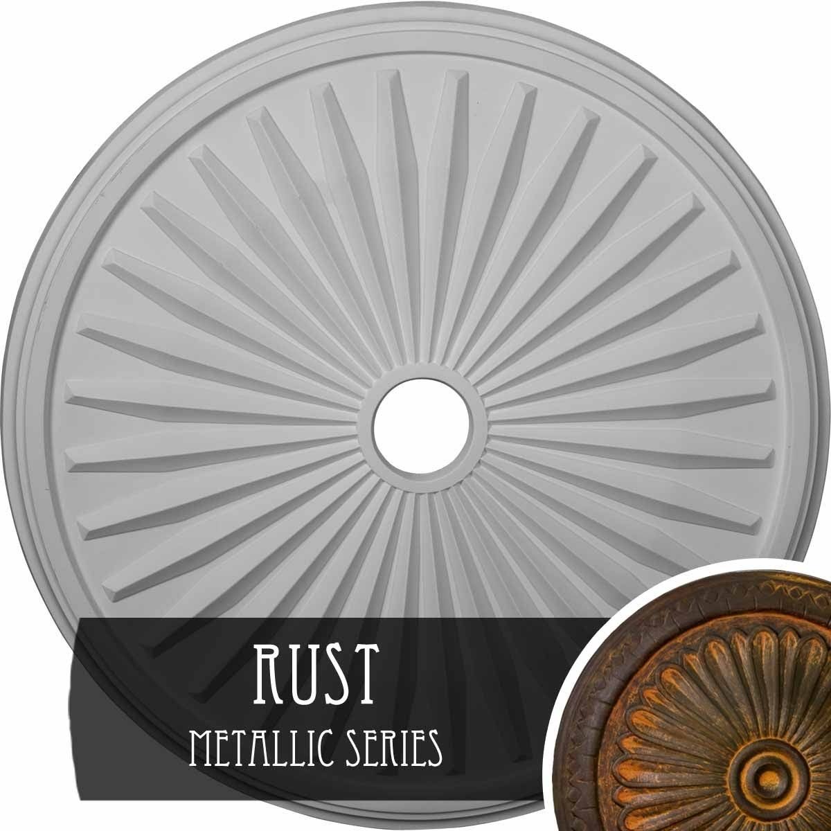 Rust Hand-Painted Ceiling Medallion E903190