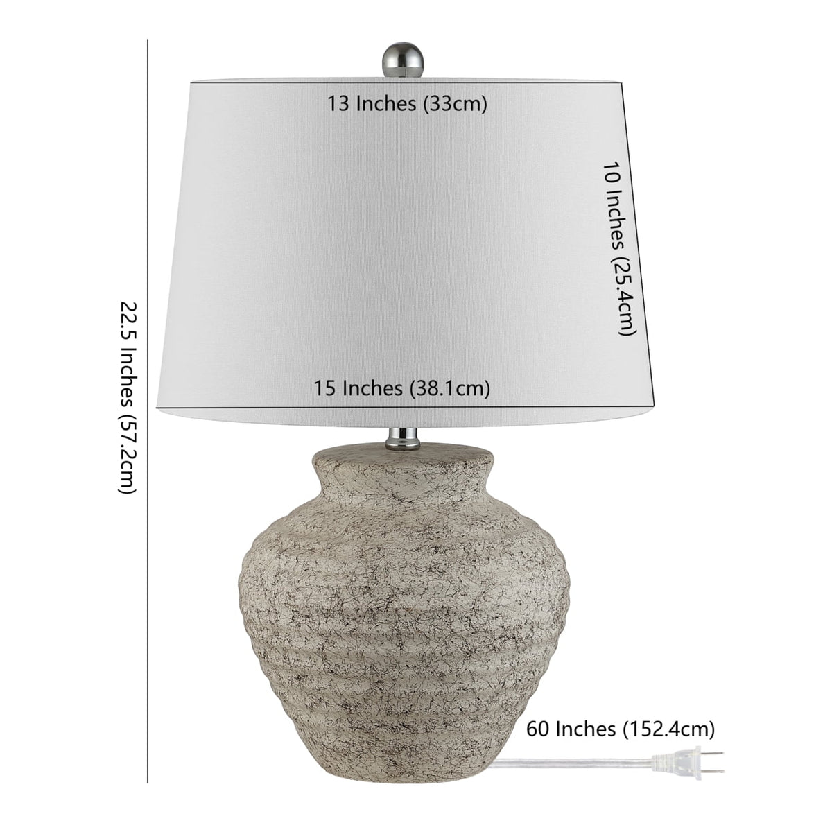 Textured Ceramic Table Lamp T1928