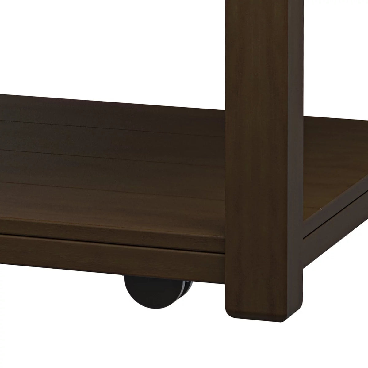White Rectangular Coffee Table with Storage Shelf L12028