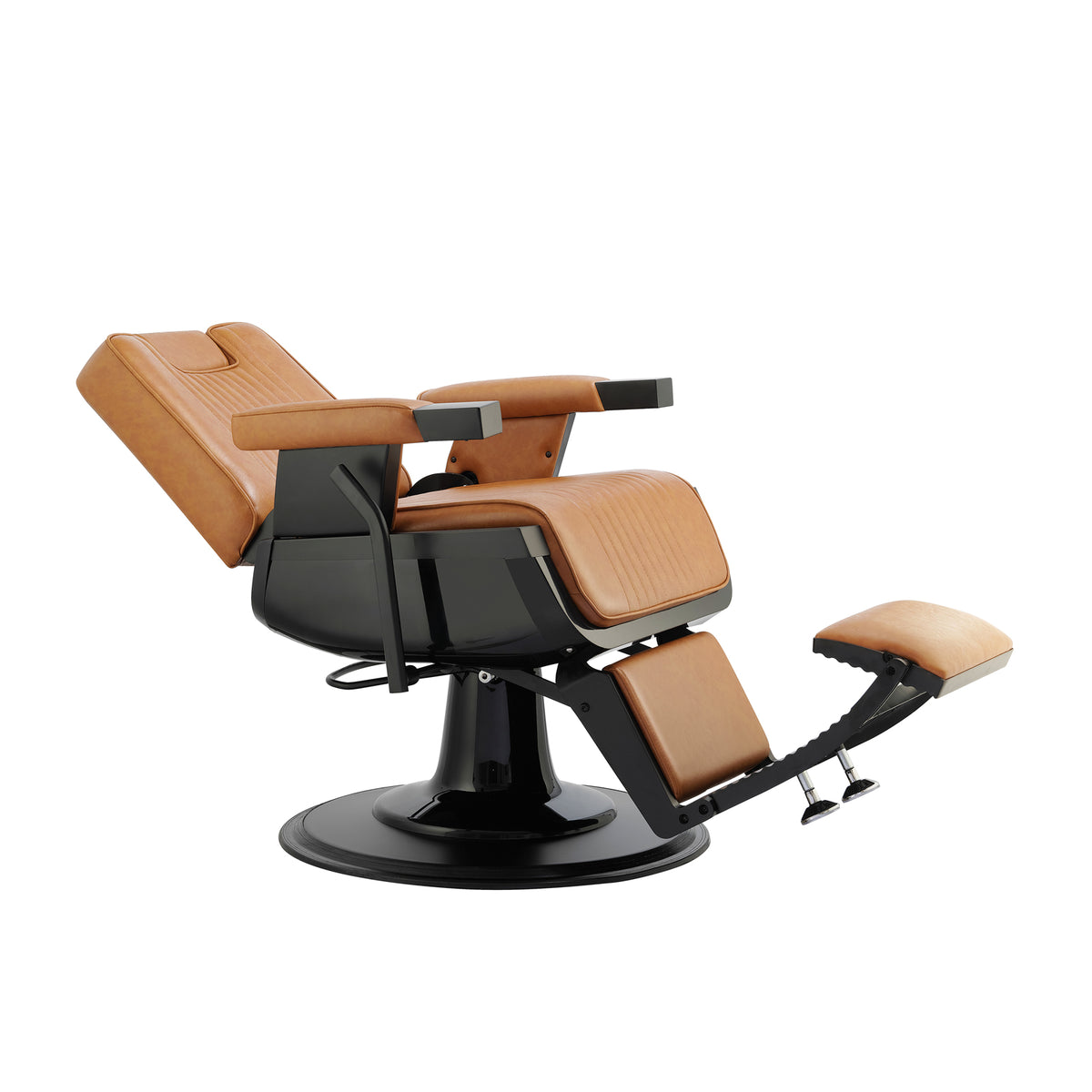 Black Leather Reclining Barber Chair X247