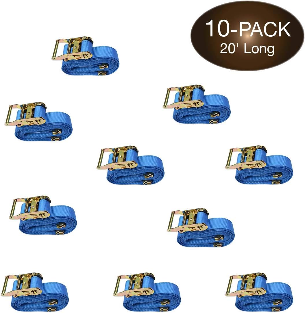 Heavy Duty Blue Polyester Ratchet Straps P988