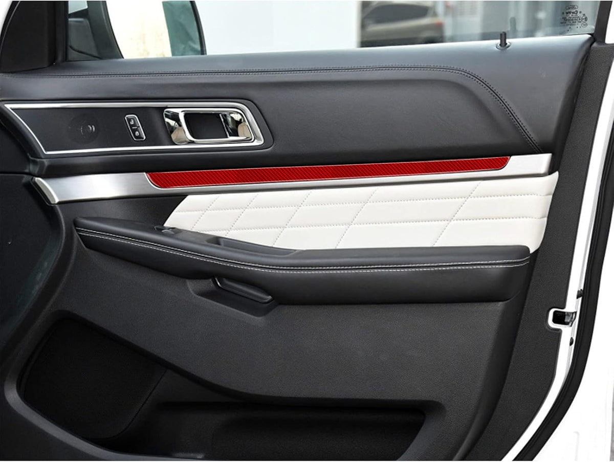Carbon Fiber Interior Car Door Handle Panel Trim Sticker 4PCS U3097
