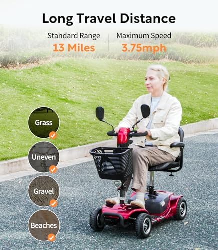 All Terrain 4 Wheel Electric Scooter with Seat Q722830