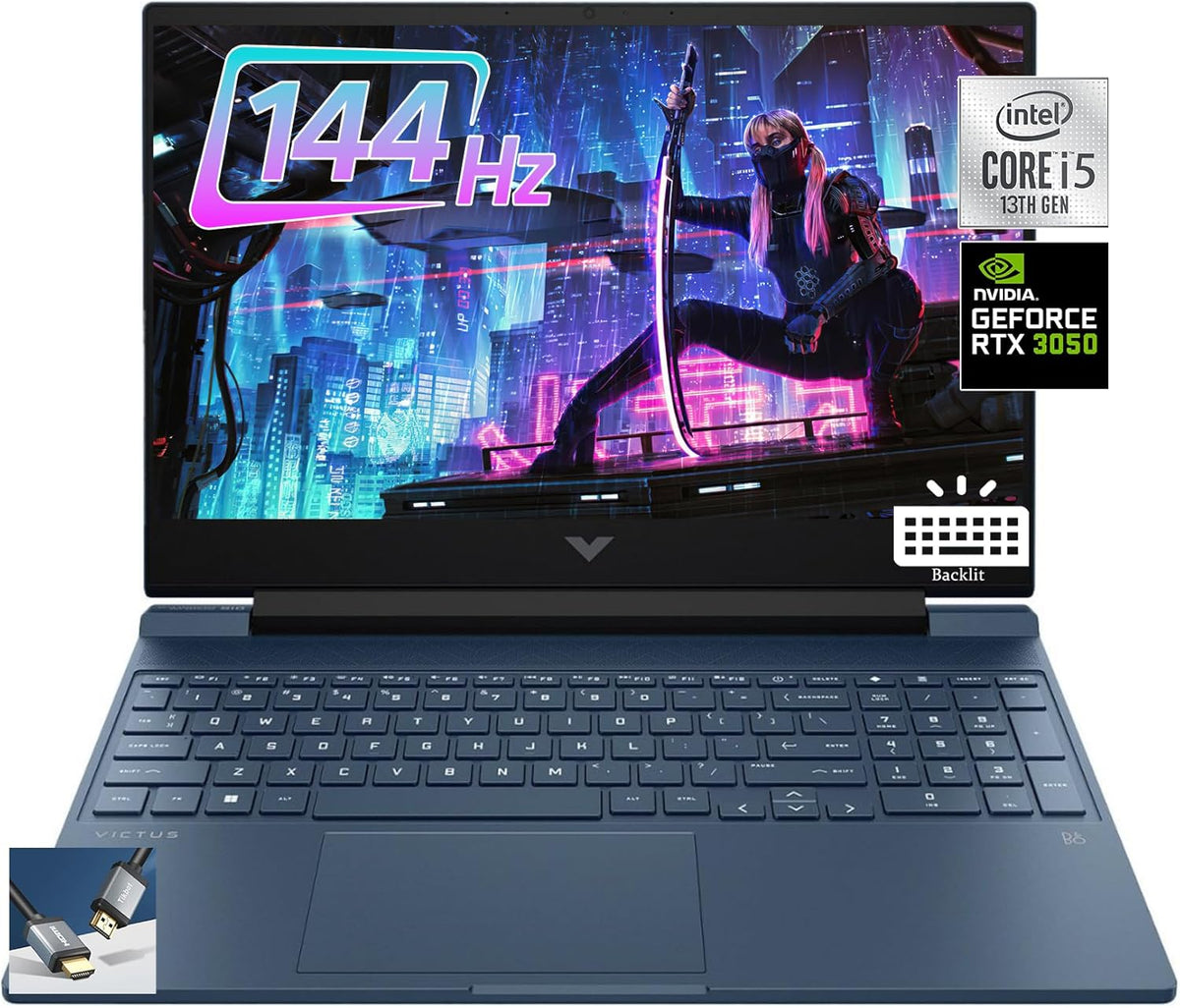 15.6" FHD 144Hz IPS Gaming Laptop Intel Core i5-13420H NVIDIA GeForce RTX 3050 16GB RAM 512GB PCIe SSD W996469