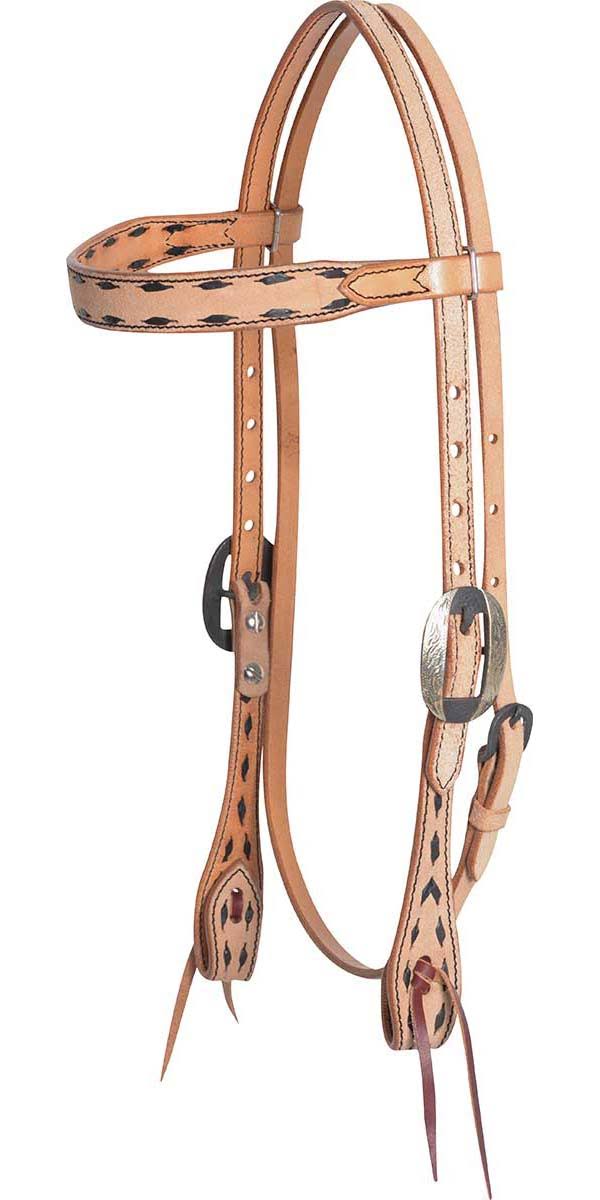 Buckstitched Browband Headstall P37924
