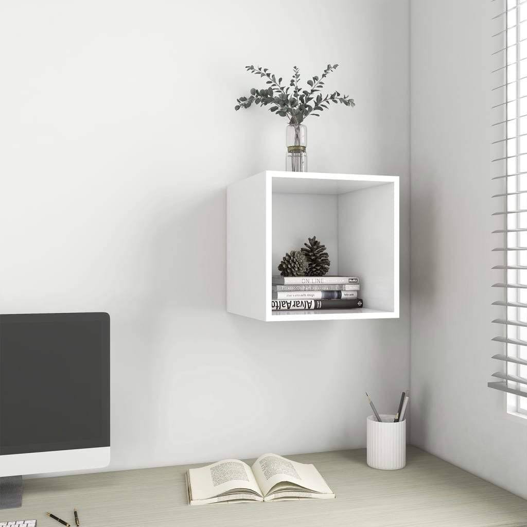 White and Sonoma Oak Wall Cabinet S278