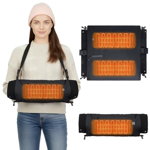 Heated Hand Warmer Pouch, PU Leather Electric Hand Muff, 10000mAh Rechargeable Power Bank Hand Warmer L198
