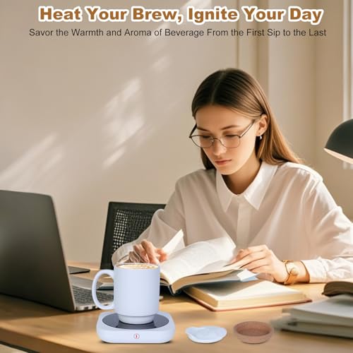 Black Electric Coffee Cup Warmer with Ceramic Mug G6843