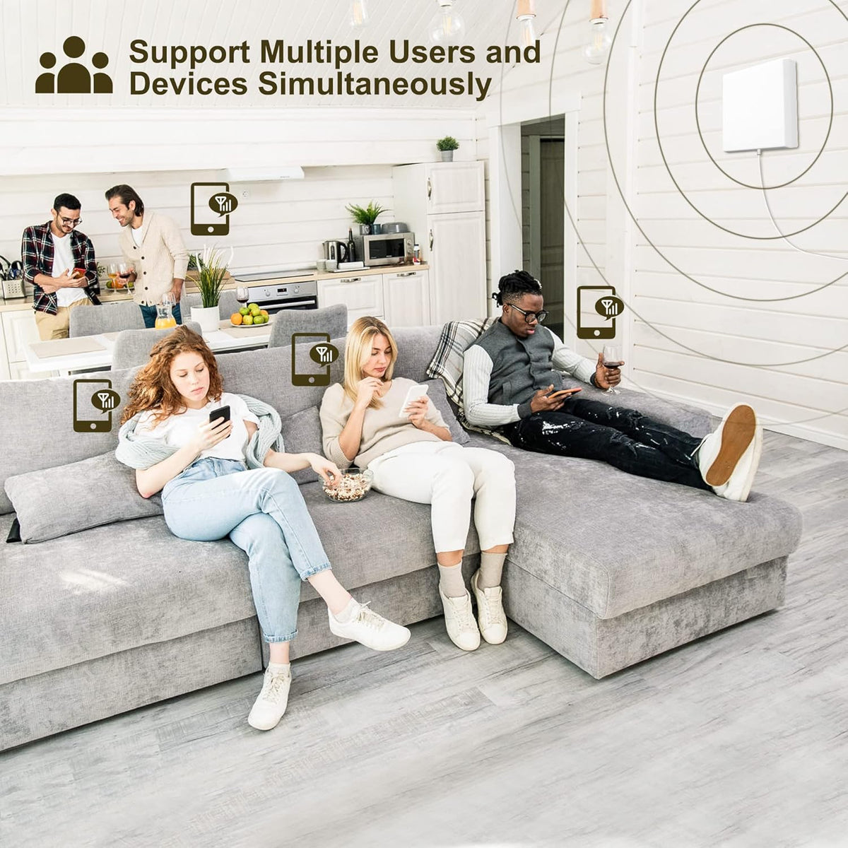 Cell Phone Signal Booster 5G 4G LTE Band 13 700Mhz for Home 4,000sqft P26029