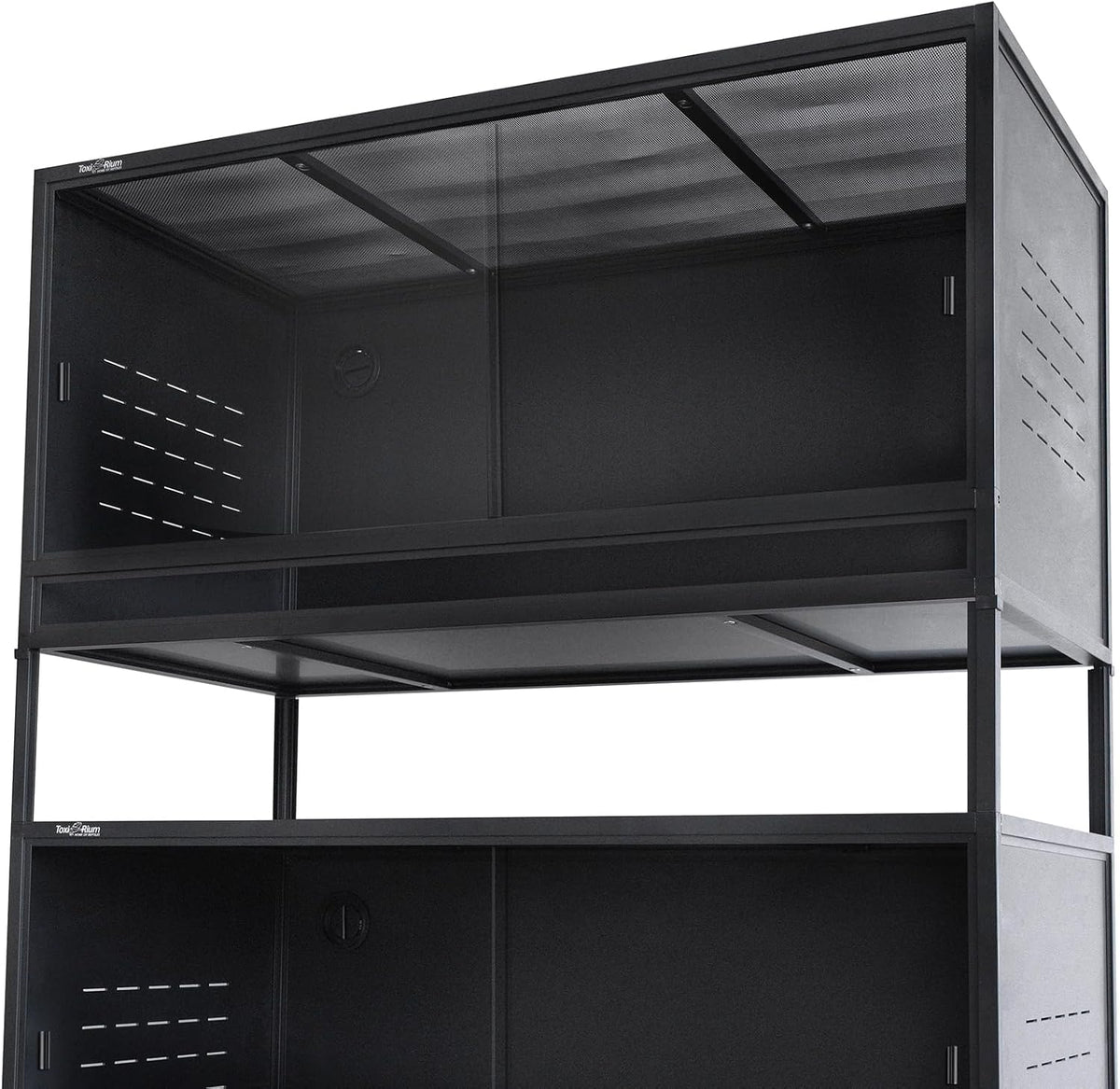 PVC Reptile Enclosure 48"x24"x24" 120 Gallon Large Tank with Sliding Tempered Glass Doors R3826