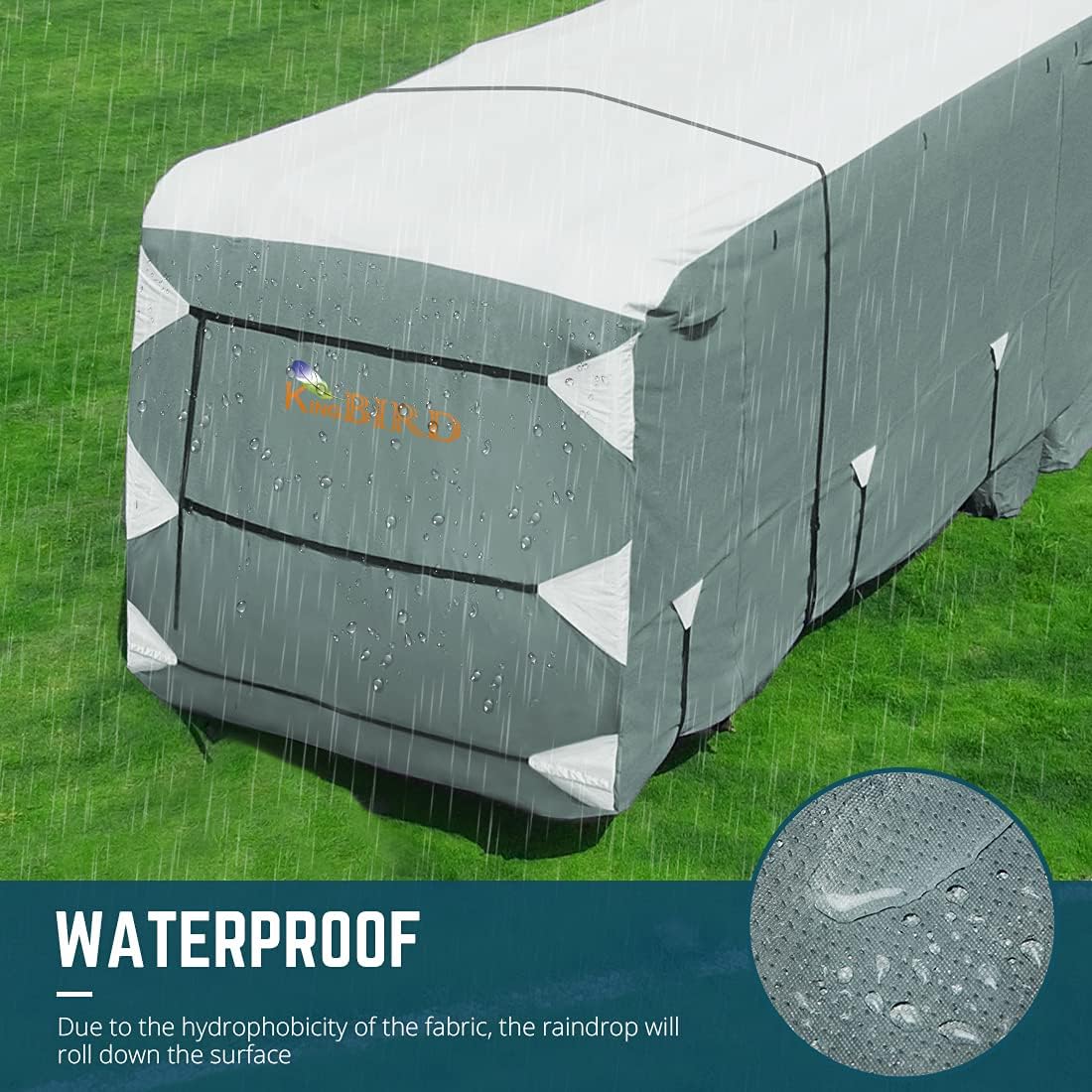 5 Layers Water-Proof Rip-Stop RV Cover Fits 24-27ft O985