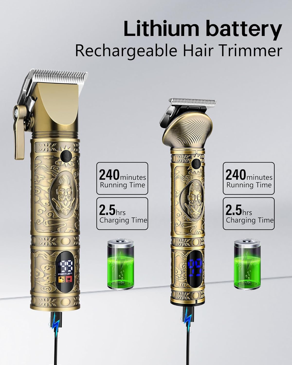 Cordless Hair Clippers and Trimmers Set R2295