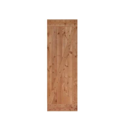 Unfinished Wood Paneled Barn Door S51471