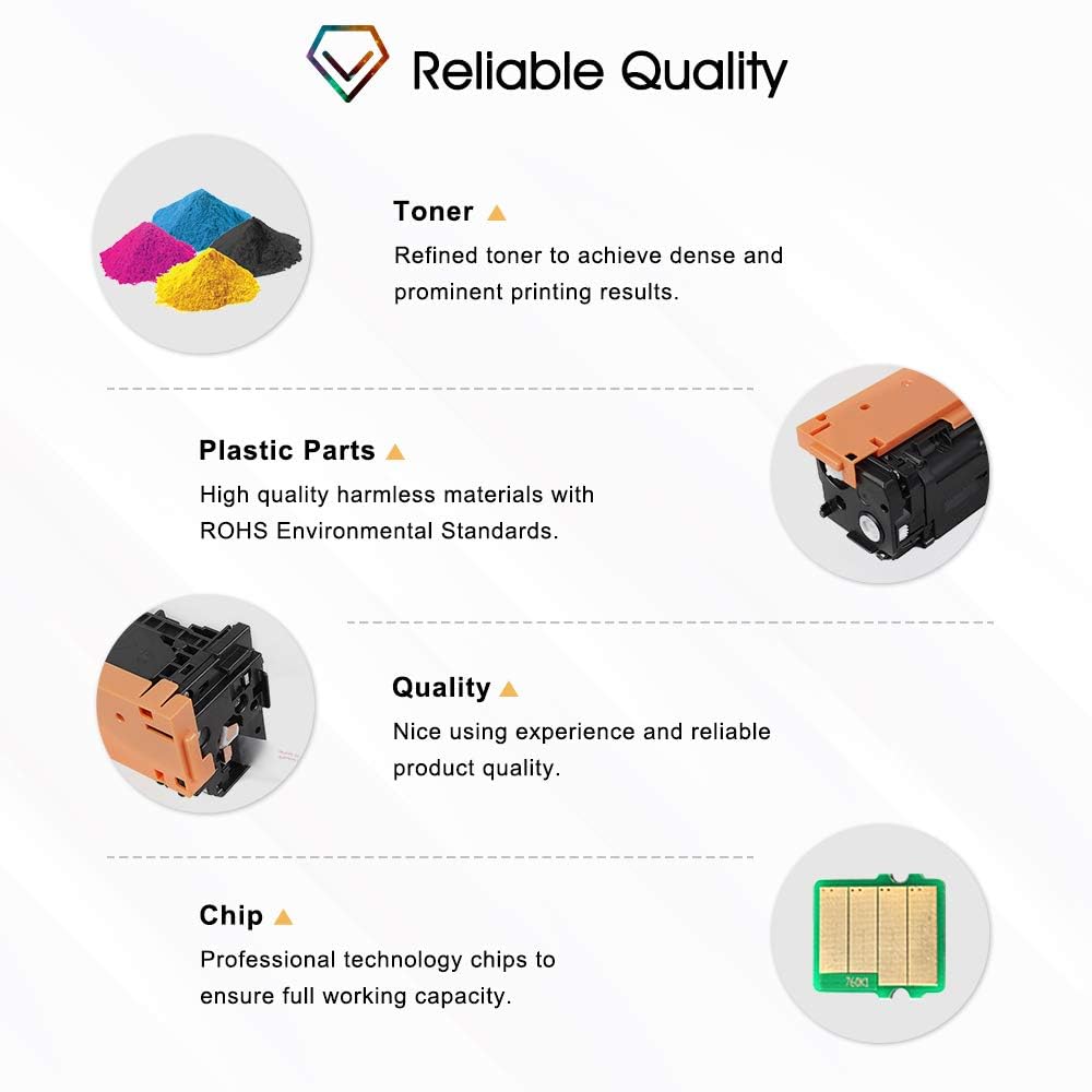 Compatible Toner Cartridge Replacement 4-Pack D15487