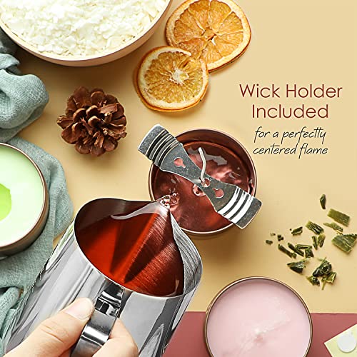30 lb Natural Soy Wax Flakes with 100 Cotton Candle Wicks X59152