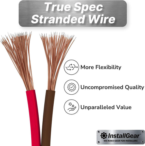 14 Gauge 100ft Speaker Wire Red/Black with 12 Banana Plugs L531453