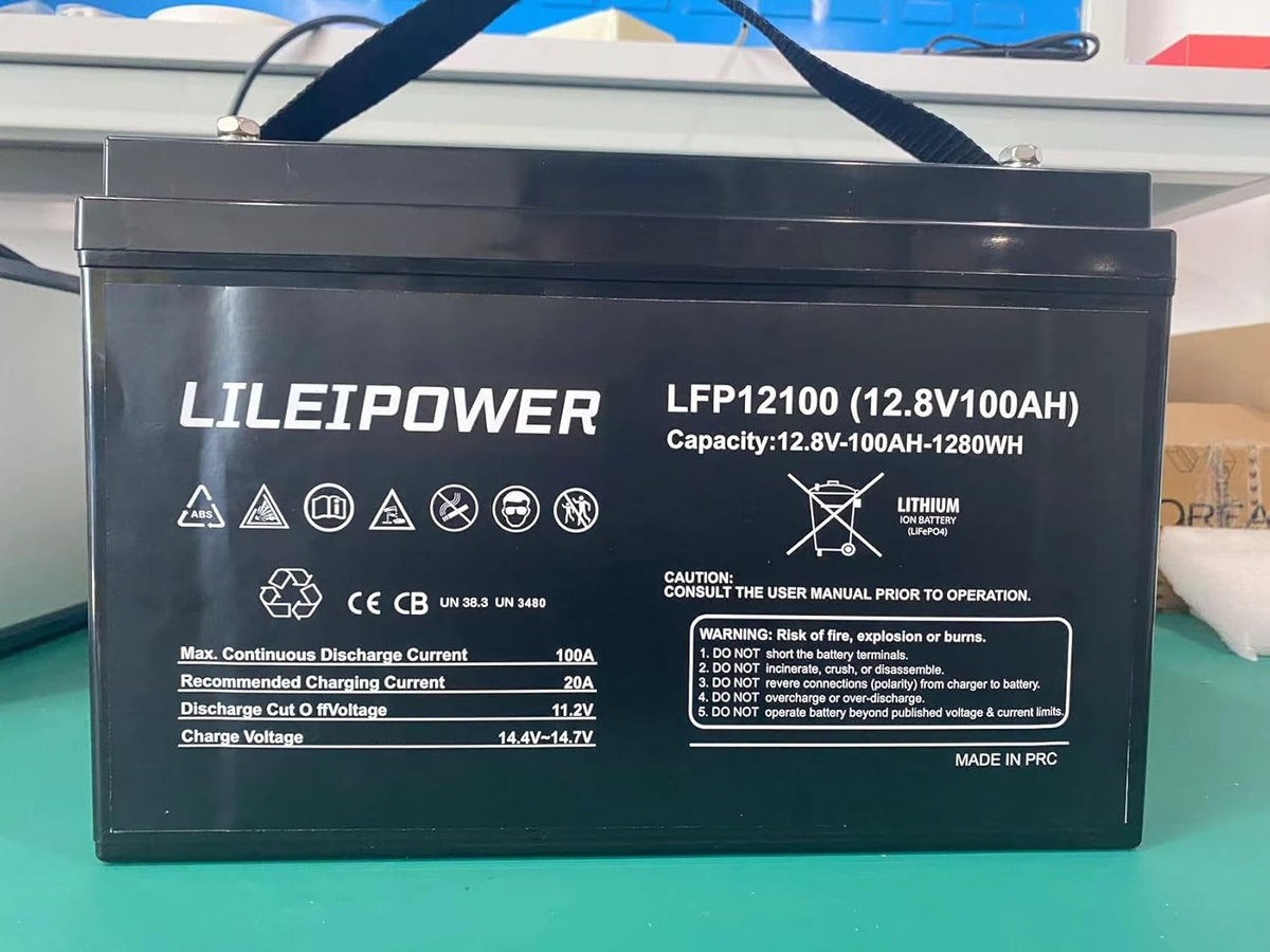 12.8V 100Ah LiFePO4 Battery with 100A BMS A9167