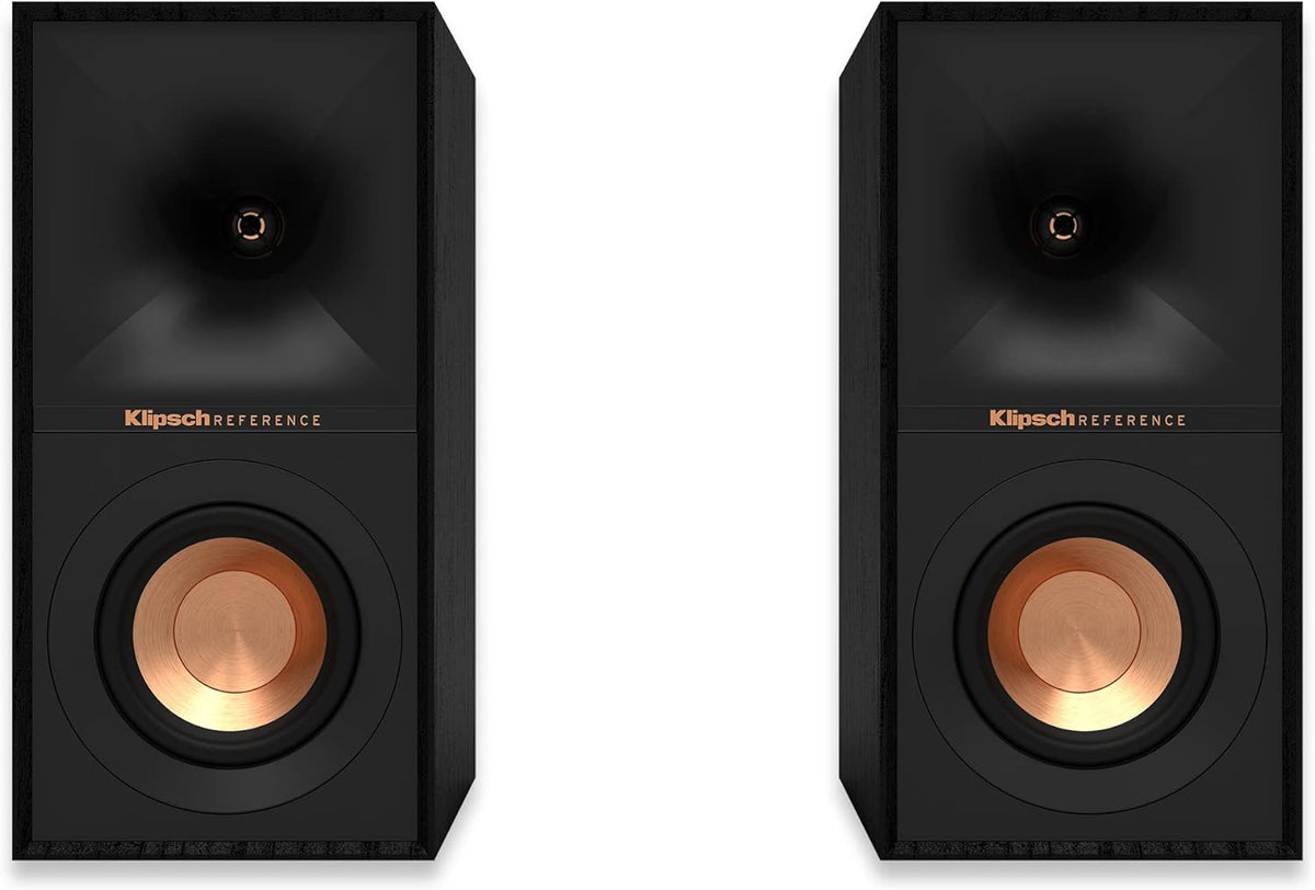 Black Bookshelf Speakers with 4” Woofers F55138
