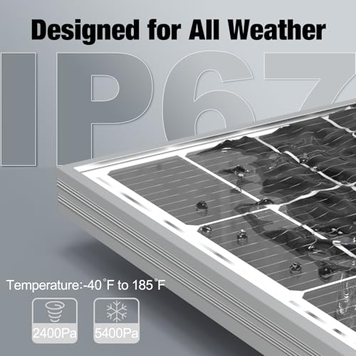 2PCS 100 Watt 12 Volt Monocrystalline Solar Panel B259