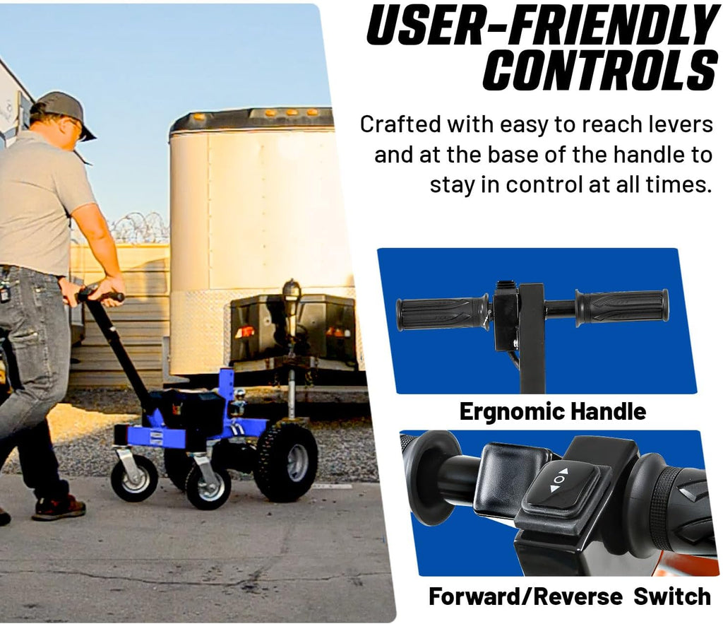 Electric Trailer Dolly 7500lbs Max Trailer Weight All-Terrain Wheels O5571