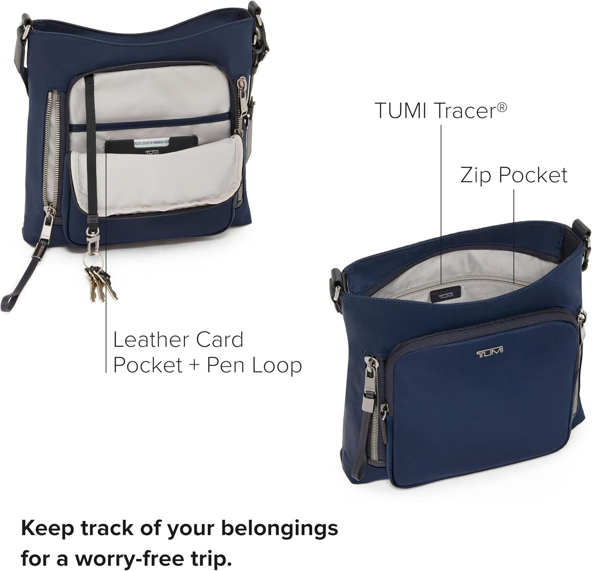Indigo Nylon Crossbody Bag J104188