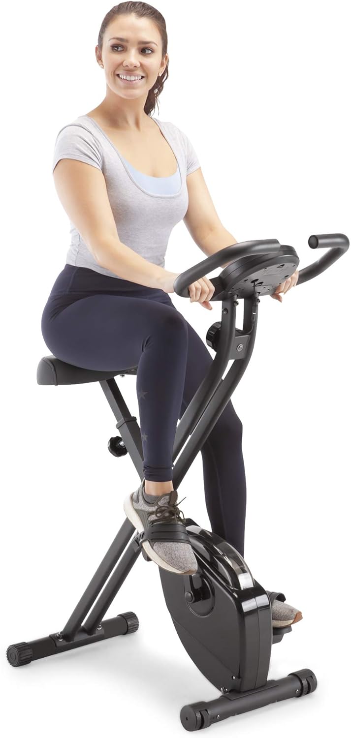 Foldable Upright Exercise Bike with Adjustable Resistance E735