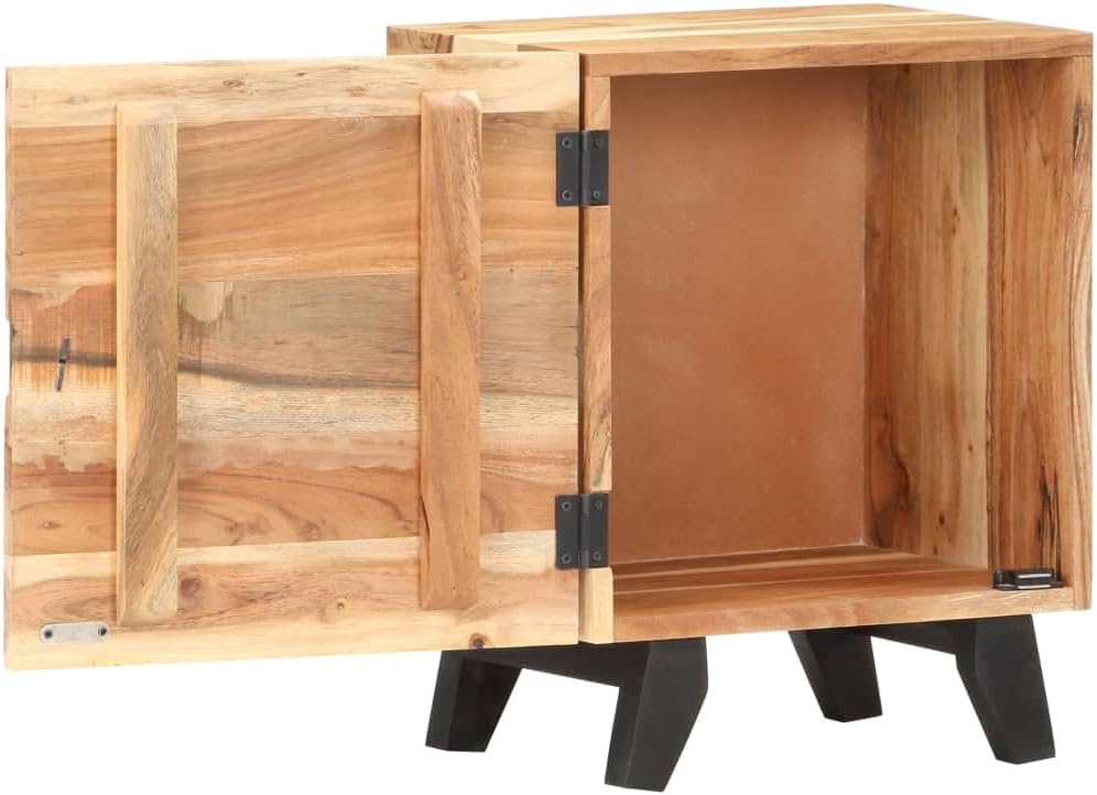 Solid Acacia Wood Corner Cabinet 15.7"x11.8"x20.1" V736